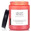 M&SENSE Candele di soia grandi Petali di Velluto profumate per la casa. Candela di soia naturale organica da 550 g. Durata 110 ore. Candela di lusso floreale fortemente profumata. Regalo per donne.
