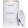 M&SENSE candele profumate grandi di soia Litchi, candela naturale non tossica, regalo compleanno donna, candela rilassante per aromaterapia, regali per donne, mamma e fidanzata, Fino a 120 ore
