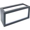 Shop SoftAir Applique lampada parete da esterno bianco ip54 rettangolare moderna per facciata balcone terrazza - garanzia 5 anni (Antracite)
