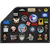 OneTigris Morale Pannello Patch Supporto per Toppe Tattiche Militari, Nero