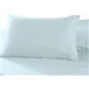 Pizuna Linens Pizuna Set di 2 Federe per letto matrimoniale cotone 50x80 cm Bambina Blu, 400 fili con trama Sateen in 100% Cotone a fiocco lungo Federa cuscino 50x80 (Federa cuscino Bambina Blu - 2 pezzi)