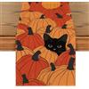 Artoid Mode Runner da tavolo per autunno con zucche di gatto, stagionale, Halloween, cucina, decorazione per interni, vacanze, feste, 40 x 140 cm