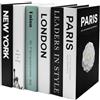 Gwezmxs 6Pcs Libri Decorativi Arredamento, Libro Finti Decorativi Design, Moderno Decorazioni Libri per Libreria, Finto Libro Decorativo, Decorative Books