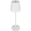 greenandco Lampada da Tavolo LED senza fili, ricaricabile, dimmerabile, controllo tattile, 3000-5000K, CRI 90, 3600mAh, per interni ed esterni, colore: bianco