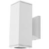 Aigostar Lampada da Parete Esterno Impermeabile IP65, GU10 Alluminio Up Down, Applique Moderna per Muro Portico Corridoio Terrazza, Bianco
