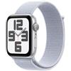 Apple Watch SE GPS 44mm Cassa in Alluminio Color Argento - Blu Tempesta Sport Loop