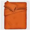 SofficePiuma - Set Sacco Copripiumino, con Federe e Patella, Art Fritz, Ipoallergenico (11 Arancio, 250x220 Matrimoniale King + 2 federe)