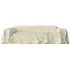 HOME ZEN HOUSEHOLD LINEN telo gran foulard copriletto copritutto copridivano art sunny in tessuto di poliestere e cotone antistrappo con fantasie in stampo damascato floreale cancello (180x280 cm, ivy beige)