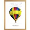 PrimeLuxe Cornice portafoto in legno 70 x 90 cm (misura dell'immagine) in oro cancellato, colore e dimensioni a scelta, cornice per poster, puzzle, collage di foto, made in Germany