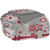 Home Tresor Coperta Plaid in Pile Invernale, Morbida e Calda, Finta Pelliccia Pelosa, Divano/Singola/Matrimoniale, Doppio Lato Flanella Sherpa - Plaid Divano 127x152, Elfi e Cuoricini