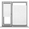 CUIMEI Tenda Oscurante Portatile, 20 x 70 cm Protezione dal Sole e della Privacy, Tenda Plissé Klemmfix Montaggio Senza forare, per finestre senza fori, Bianco
