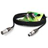 Sommer Cable - Cavo microfono Stage 22 Highflex XLR Neutrik NC3MXX / XLR a 3 poli Neutrik NC3FXX, con fascetta, colore: Nero 20m Nero