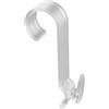 SOMA Ganci per asciugamani per termosifoni da bagno rotondi fino a Ø 30 mm, set da 4 pezzi, colore trasparente