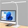 KableRika Lampada da scrivania a LED per ufficio, lampada da scrivania a doppia testa con base, luce da scrivania di design dimmerabile, luce per monitor pc, lo studio e l'illuminazione di casa