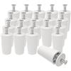 ipow 20 pcs Ferma Tapparelle 40 mm Bianco, Ferma Tapparelle con Viti M5*40 e Rondelle,Ferma Tapparelle in Plastica,Ferma Tapparelle in Plastica,Blocca Tapparelle per Tapparelle Avvolgibili