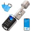 WE.LOCK WELOCK ToucA51 Serratura Smart,Serratura Impronta Digitale,con Password,Carta RFID,Bluetooth APP e WiFi,serratura elettronica impermeabile IP65,Smart Lock Facile Installazione,Serratura Porta Blindata