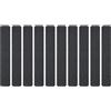 VGOL 10 nastri antiscivolo pretagliati, adesivi antiscivolo, per gradini, scale, rampe, ponteggi, 30 cm x 5 cm, nero
