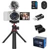 ORDRO G730 - Fotocamera mirrorless con video 5K, AF/MF, zoom ottico 12X, 3,2 pollici con schermo vari-angolo mirrorless fotocamera digitale con scheda SD da 64 GB (Family Bundle, Bianco)