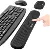 ELZO Poggiapolsi per Tastiera e Mouse con Memory Foam, Wrist Rest per Computer dal Design Ergonomico, Base in Gomma Antiscivolo per Laptop, Digitazione Facile e Allevia il Dolore al Polso