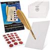 Harry Potter Set Scrivere Lettere con Carta, Buste, Penna Piuma - Regalo Bambini