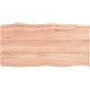 Coavain 100x50x6 cm Piano Tavolo Marrone Chiaro Piano Massello in Rovere Non Trattato Piani per Tavolo Rettangolare Pannello Legno Mobili Arredo Casa Piano Legno Piano Scrivania