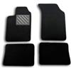 MTC Automotive Tappetini Renault Clio 2 dal 1998 al 2005, Set 4 Pz Neri