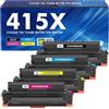 Cool Toner 415X 415A M479fdw Toner: (Con chip) Compatibile per HP 415X 415A per Color Laserjet Pro MFP M479fdw Toner M479dw M479fdn M479fnw M454dw M454dn M479 W2030X (Nero Ciano Giallo Magenta, 4-Pack)