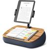 SHUOSUO Supporto Cuscino Tablet, Porta Tablet con braccio regolabile, compatibile con iPad, Kindle, Cellulare (4,7-13), scrivania per la lettura a mani libere a letto, sul divano (Grigio)