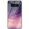 MadBee Cover per Samsung Galaxy Note 8 [con Pellicola Proteggi Schermo],Custodia Protettiva in Vetro Temperato 9H [Cielo Stellato] + Cornice Paraurti in Silicone Morbido Cover Case (Stellato Viola)