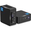 geeknuc Intel NUC 12 Pro Mini PC, Core i5-1240P (12 core, 16 thread, fino a 4,4 GHz) Computer PC Desktop, NUC 12 i5 Barebone Mini Computer NUC Supporto 8K UHD/WiFi 6E/BT 5.3/Thunderbolt 4/no RAM&SSD