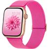 AMSKY Cinturini in Nylon Elastico Compatibile con Cinturino Apple Watch 40mm 44 mm 42mm 46mm 41mm 45mm 38mm 49mm Donna Uomo, Tessuto per Series 11 10 9 8 7 6 5 4, SE Ultra 3 2 1