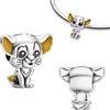 Generic Ciondolo in argento Sterling 925 Simba, compatibile con ciondoli Pandora e molti altri braccialetti con charm, piccolo, pequeño, Argento, Nessuna pietra preziosa