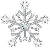 KristLand Elegante Spilla con Fiocco di Neve E Fiore Spilla per Festa di Nozze di Natale Spilla Placcata in Platino con Zirconi E Cristallo Austriaco
