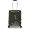 Invicta Trolley Travel - Bagaglio a Mano - Grigio - 33 Litri, Rigido da Cabina con 4 Ruote Girevoli