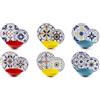 Excelsa Vietri Color Servizio Piatti 18 Pezzi, Porcellana e Stoneware, Decoro Multicolore, 6 Persone