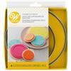 Wilton Circles Nesting Metal Cutter, 4 Pezzi: Formine Biscotti Rotondi, Formine per Biscotti, Stampini di Metallo Coppapasta Tagliabiscotti, per Tagliare l'Impasto dei Biscotti e Fondente