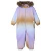 NAME IT NMFSNOW10 Suit AOP FO Noos Tuta da Sci, Subdued Blue/AOP:Flow, 86 Bambina