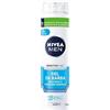 NIVEA MEN Sensitive Cool Gel da Barba in Confezione da 3 x 200 ml, Gel Barba per Rasatura Senza Irritazioni o Arrossamenti, Gel Rasatura Barba Extra Delicato con 0% Alcool