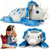 Omuyasi Animali Appesantiti Dinosauro Coccolone 60 cm/2 kg, Triceratopo Gigante Dino Peluche, Giocattoli Sensoriali Autismo Bambini, Weighted Stuffed Animals, Giocattoli Dinosauro, Regali Adulti Bambini
