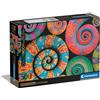 Clementoni Puzzle Colorboom - Curly Tails - 500 Pezzi - Puzzle Adulti, Poster Incluso, Puzzle Gradient, Divertimento Per Adulti, Made In Italy, 35529