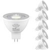 LUTW Lampadine LED GU5.3 12V, 5W MR16 Faretti LED, Equivalente a 50W Alogena, AC/DC 12V/ 24V Lampadina LED GU5.3 MR16 Bianca Fredda 6500K, 470LM, 38° Angolo del Fascio，Non Dimmerabile, 6 Pezzi