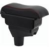 OYHCM Bracciolo Centrale per Toyota Aygo X 2021-2024, Doppio Scomparto, Pelle Nera, Facile da Installare, Accessorio Auto Personalizzato