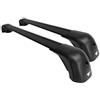 BCD Barre portatutto portapacchi FARAD compatibili con CUPRA FORMENTOR dal 2020 in poi, in alluminio MODELLO COMPACT con corrimani bassi railing integrati colore nero aerodinamiche