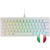 Mars gaming Tastiera Meccanica MARSGAMING MKMINIPRO Blu Italiana Switch Hot-Swap 60% RGB cablato Bianco