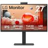 Lg Monitor Led 27" Lg Full HD 1920x1080/5ms/classe D/Nero [27BA850-B.AEU]