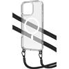 Celly Custodia Celly con laccetto in nylon MagSafe per Apple iPhone 16 Pro Max Trasparente/Nero [FREEDOMMAG1115]