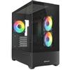 Sharkoon Case Sharkoon MK6 RGB in vetro temperato Midi Tower Nero [4044951041794]