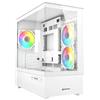 Sharkoon Case Sharkoon MK6 RGB in vetro temperato Midi Tower ATX Bianco [4044951041800]