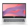 HP Chromebook 14a-nf0008nl, Intel N100, 4GB RAM LPDDR5, 64GB eMMC, Display 14 HD IPS 250 Nits, Antiriflesso, Micro-edge, Grafica Intel UHD, 720p Privacy Cam TNR, ChromeOS, Argento