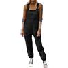 HaizEr Tuta in pile da donna Tuta in pile da donna, tuta in pile Salopette Fuzzy in caldo pile da donna senza maniche (Large,black)